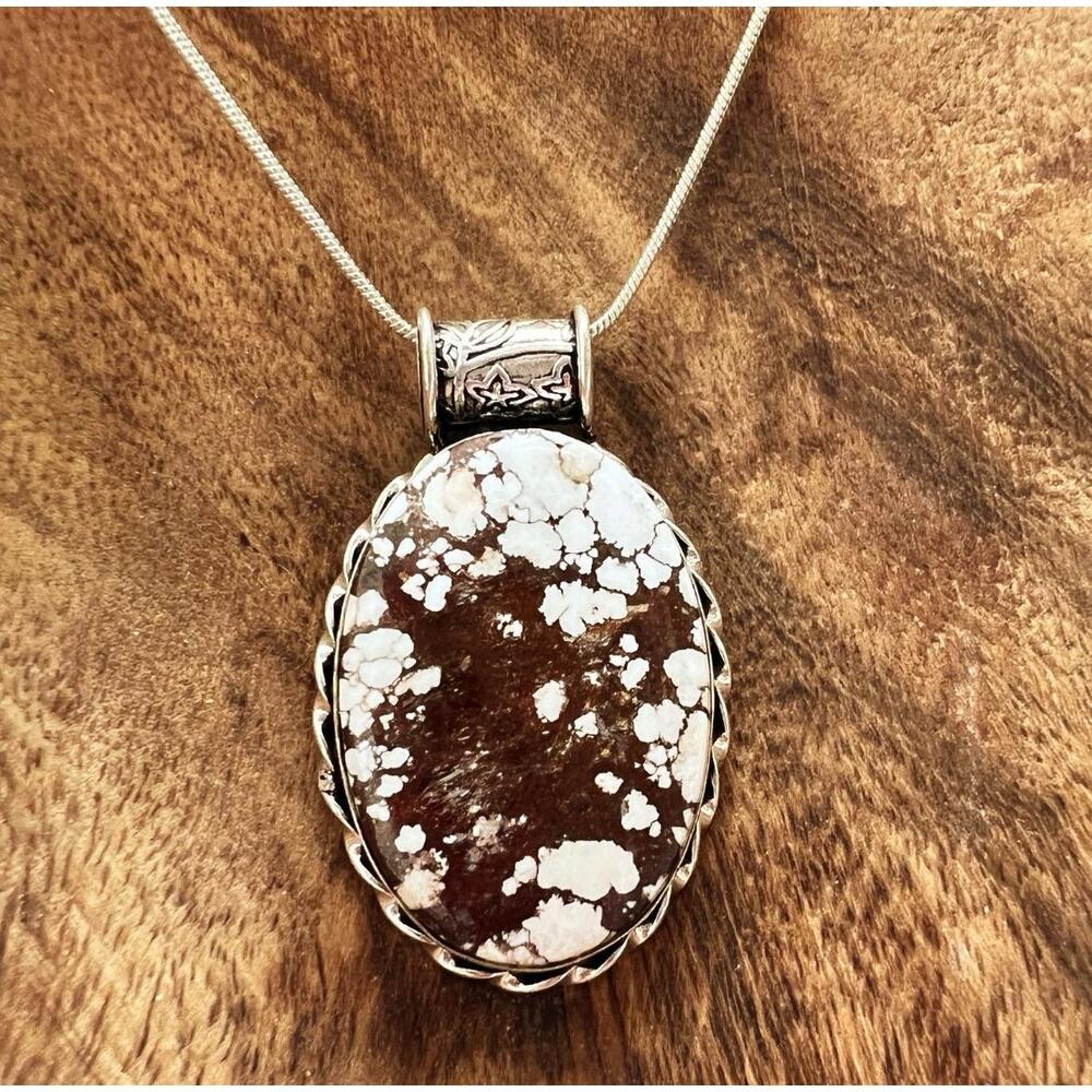 GORGEOUS WILD HORSE JASPER PENDANT - Picture 3 of 12